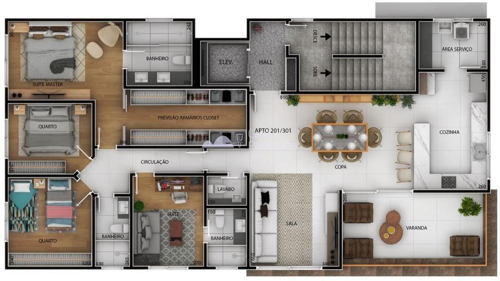 Apartamento, Santa Rosa, 4 Quartos, 3 Vagas, 2 Suítes