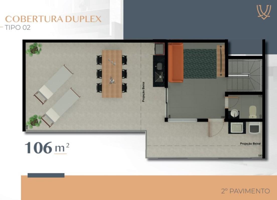 Cobertura, Castelo, 2 Quartos, 2 Vagas, 1 Suíte