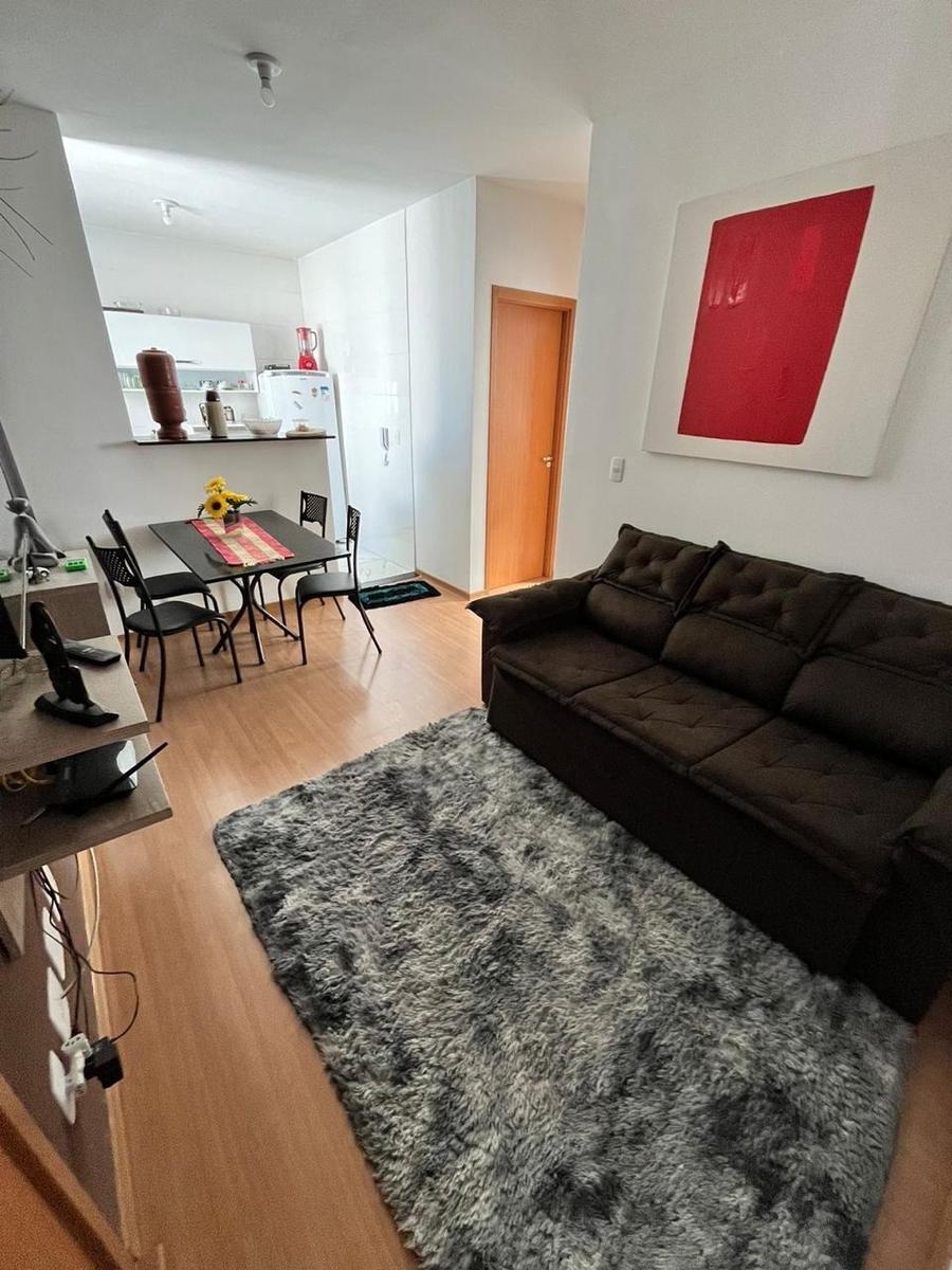 Apartamento, Urca (justinópolis), 2 Quartos, 1 Vaga