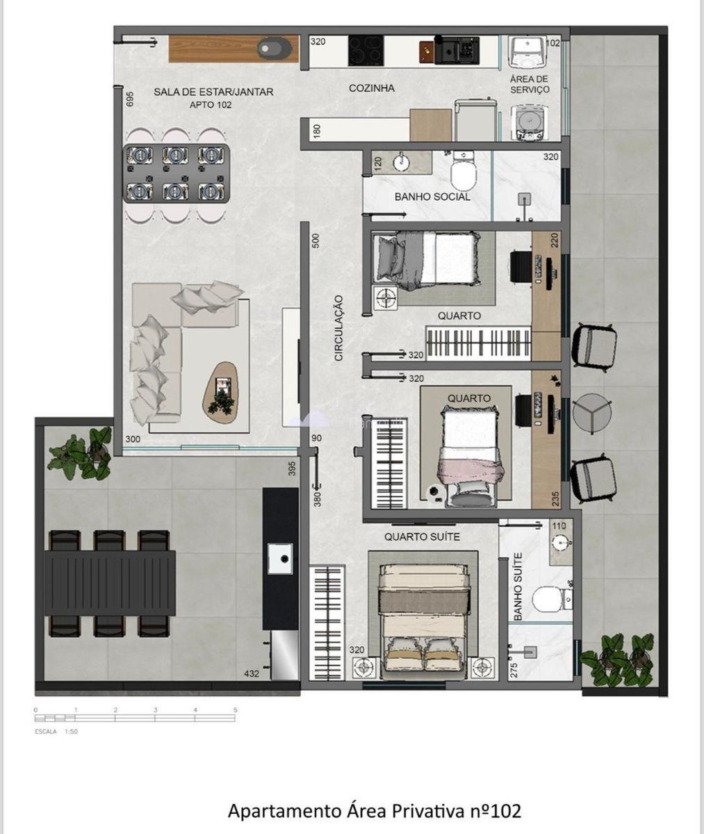 Apartamento, Santa Amélia, 3 Quartos, 2 Vagas, 1 Suíte