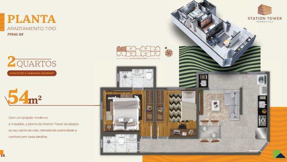 Apartamento, Fernão Dias, 2 Quartos, 1 Vaga, 1 Suíte