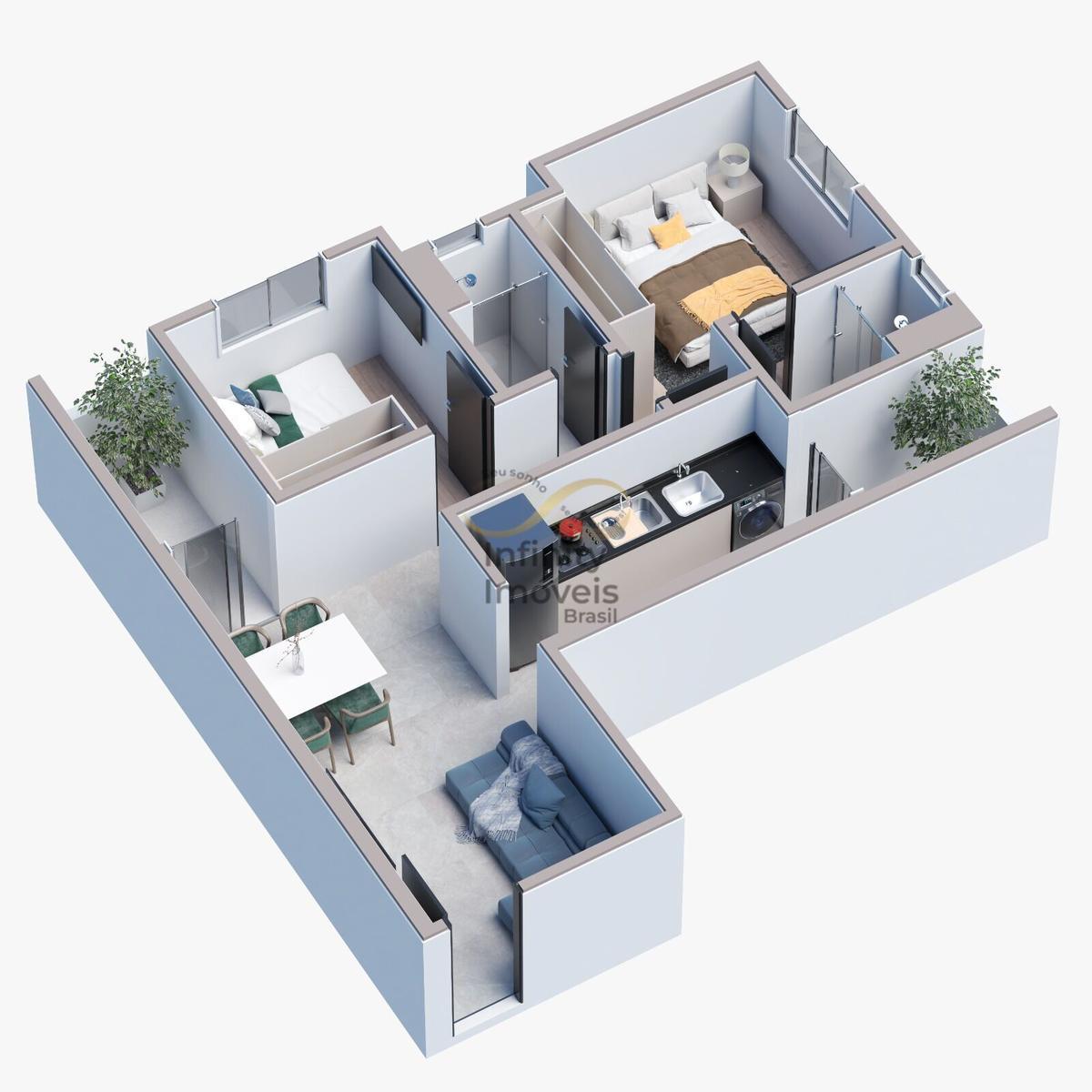 Apartamento, Ipiranga, 2 Quartos