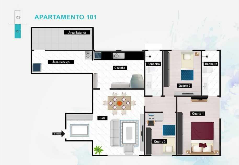 Apartamento, Alto Barroca, 3 Quartos, 1 Vaga, 1 Suíte