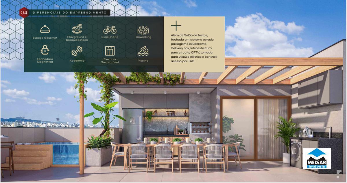 Cobertura, Coração Eucarístico, 3 Quartos, 2 Vagas, 1 Suíte