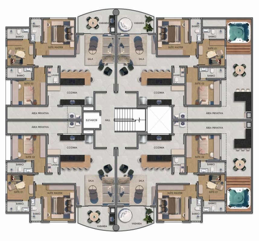 Apartamento, Jardim Riacho das Pedras, 3 Quartos, 2 Vagas, 1 Suíte