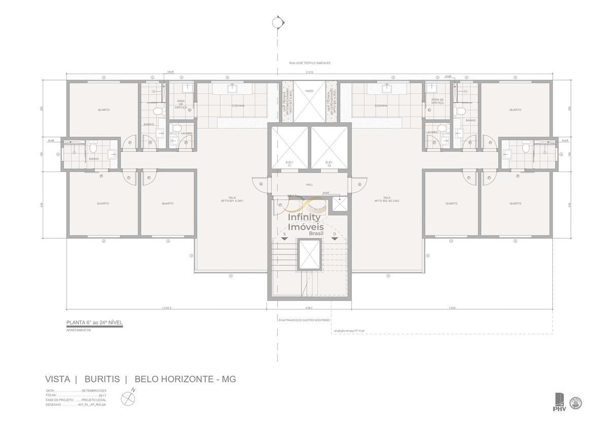 Apartamento, Buritis, 3 Quartos