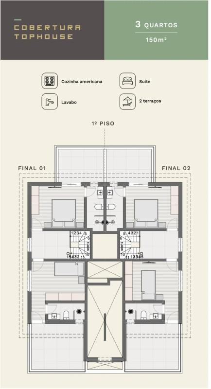Cobertura, Carmo, 3 Quartos, 3 Vagas, 2 Suítes
