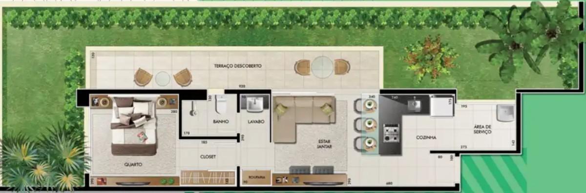 Apartamento, Barro Preto, 1 Quarto, 1 Vaga