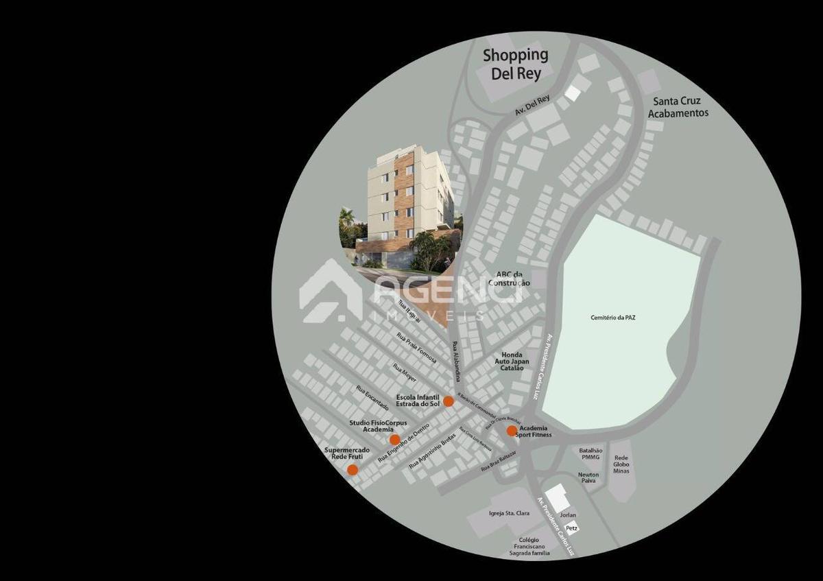Apartamento, Caiçaras, 2 Quartos, 0 Vaga, 1 Suíte
