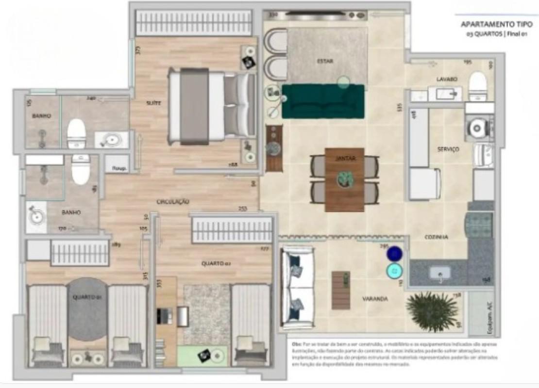 Apartamento, Gutierrez, 3 Quartos, 2 Vagas, 1 Suíte