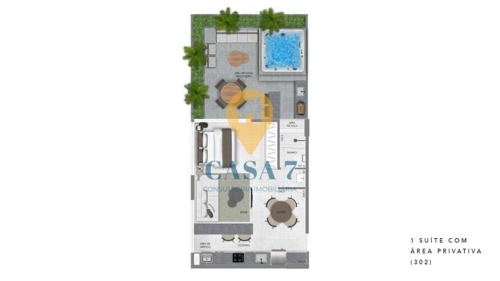 Apartamento, Carmo, 2 Quartos, 0 Vaga, 2 Suítes