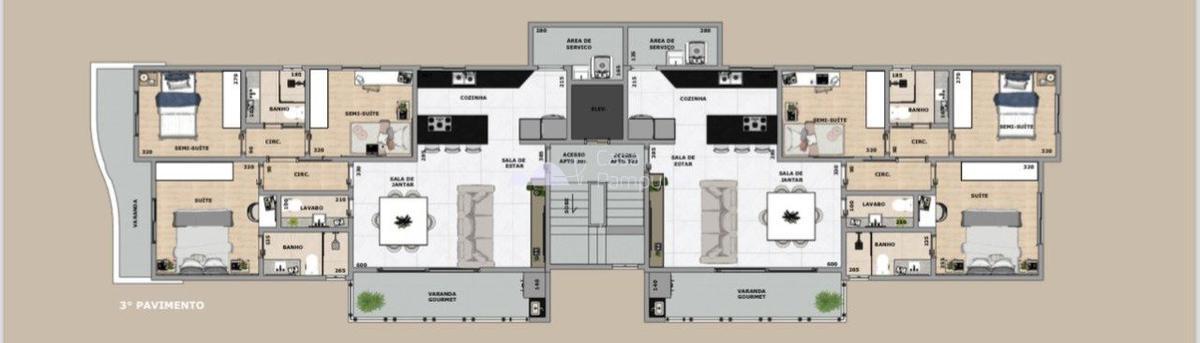 Apartamento, Itapoã, 3 Quartos, 2 Vagas, 3 Suítes