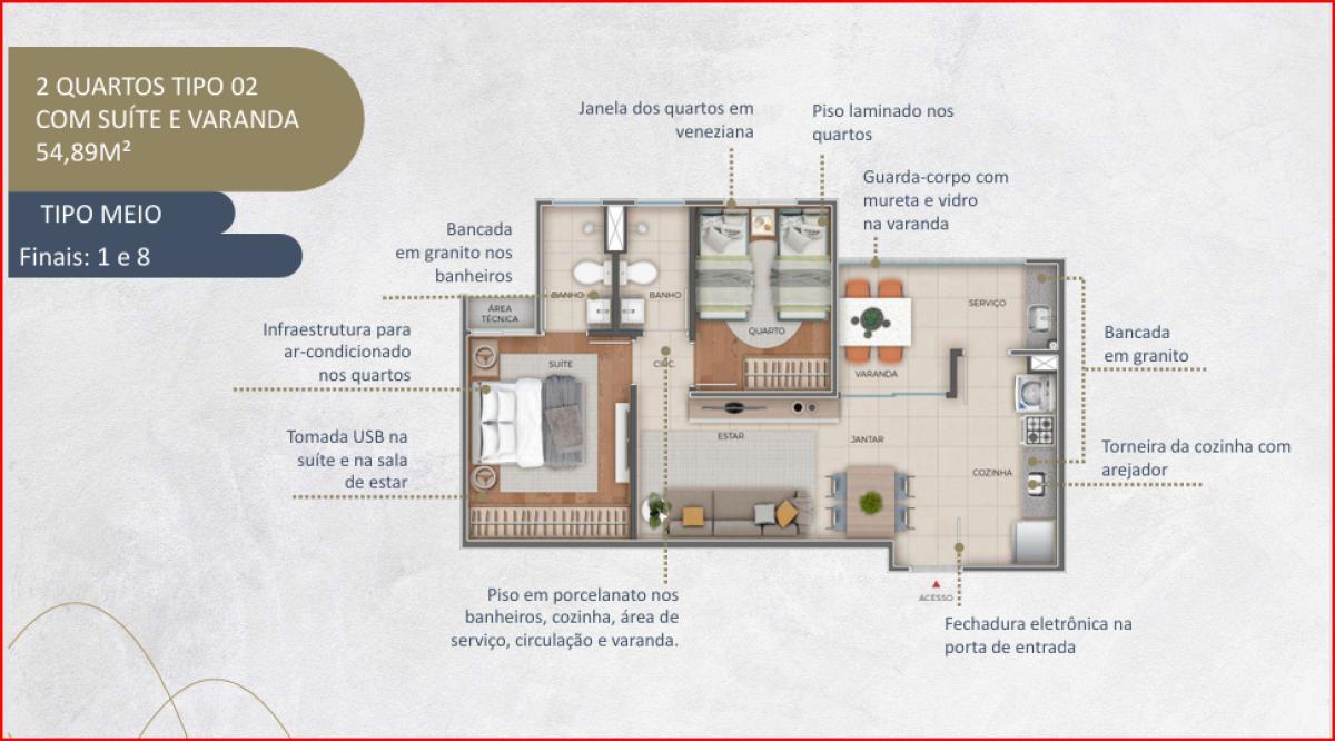 Apartamento, Paquetá, 3 Quartos, 1 Vaga, 1 Suíte