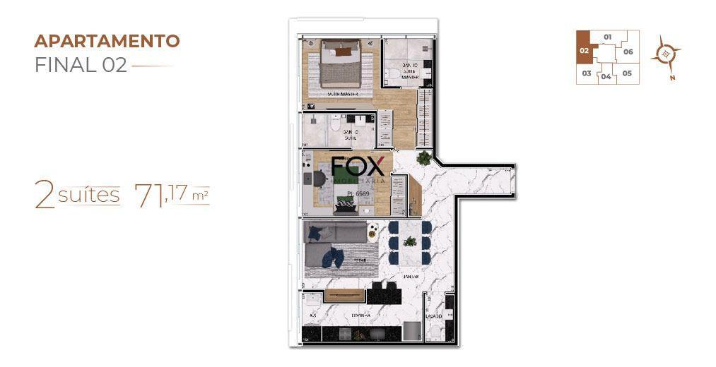 Apartamento, Lourdes, 2 Quartos, 2 Vagas, 2 Suítes