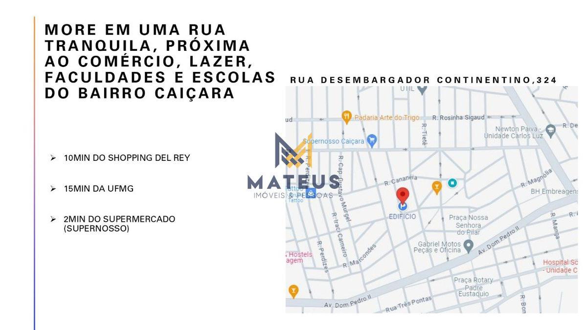 Apartamento, Caiçaras, 3 Quartos, 2 Vagas, 1 Suíte