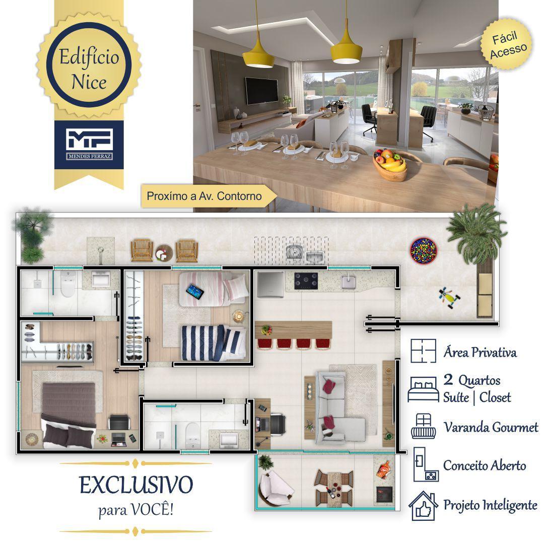 Apartamento, Santa Efigênia, 2 Quartos, 2 Vagas, 1 Suíte