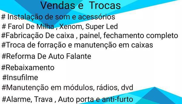 Instalação de Som e Acessórios Automotivos