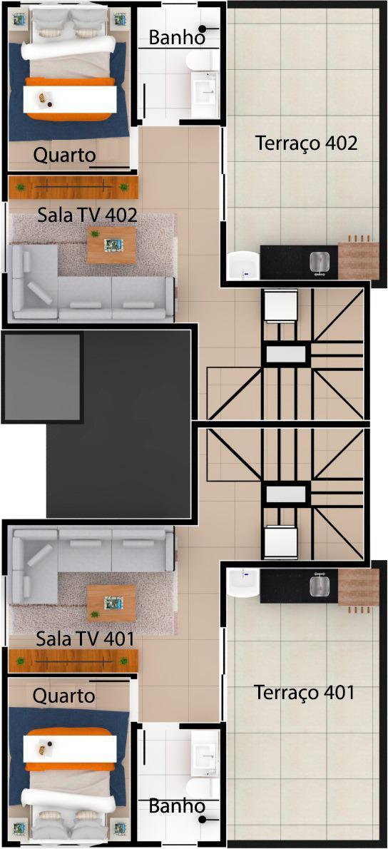 Cobertura, Miramar (barreiro), 3 Quartos, 1 Vaga