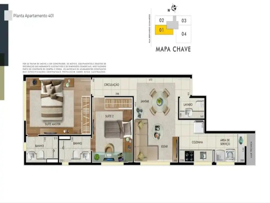 Apartamento, Barro Preto, 2 Quartos, 2 Vagas, 2 Suítes