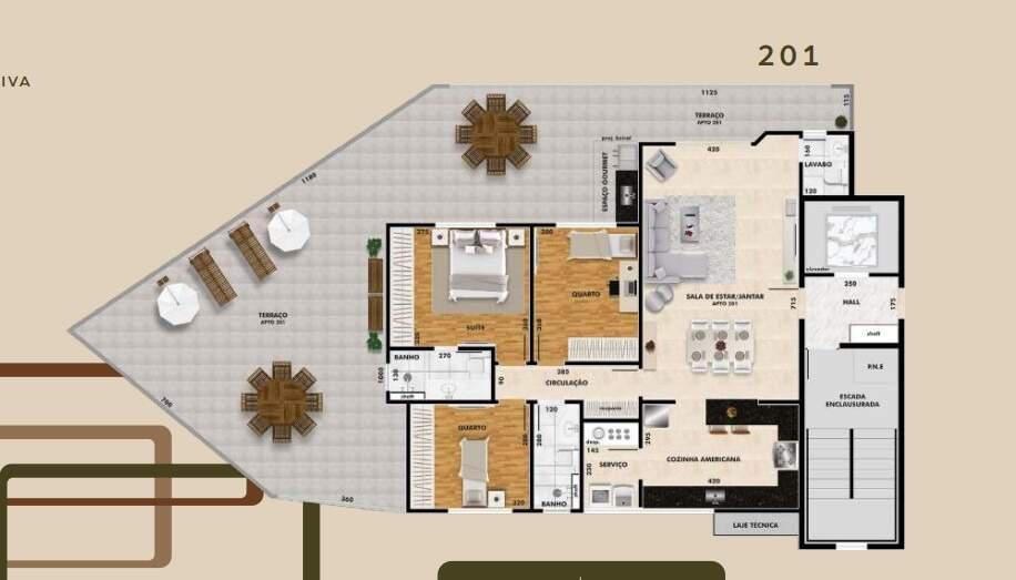 Apartamento, Santa Lúcia, 3 Quartos, 2 Vagas, 1 Suíte