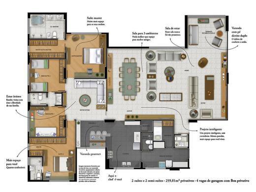 Apartamento, Vila da Serra, 4 Quartos, 4 Vagas, 2 Suítes