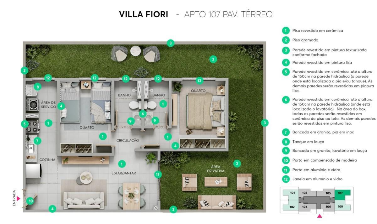 Apartamento, Alípio de Melo, 2 Quartos, 1 Vaga, 1 Suíte