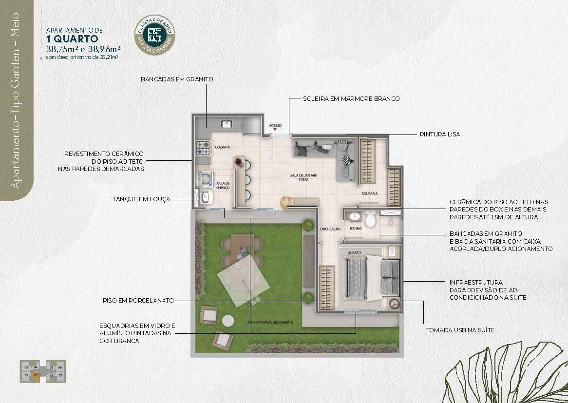 Apartamento, Palmeiras, 3 Quartos, 1 Vaga, 1 Suíte