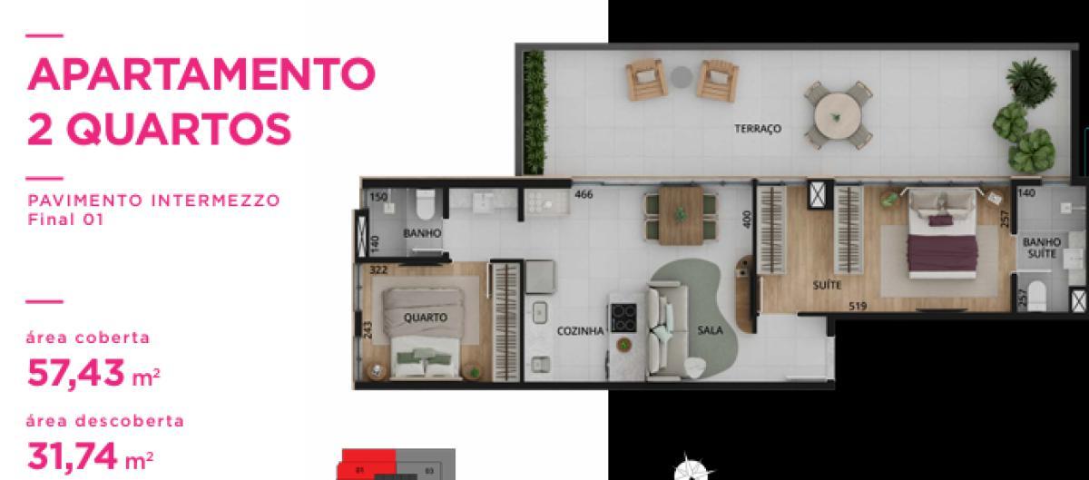 Apartamento, Boa Viagem, 2 Quartos, 1 Vaga, 1 Suíte