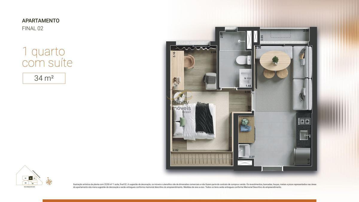 Apartamento, Santo Agostinho, 2 Quartos