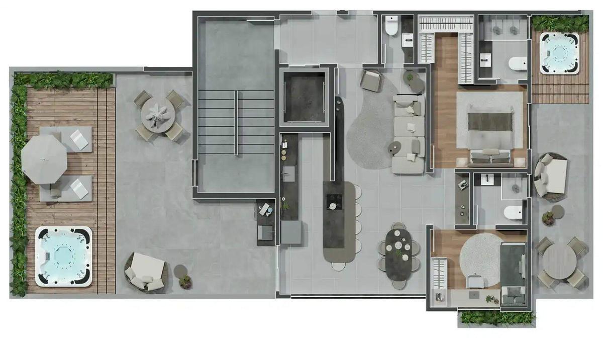 Cobertura, Santo Antônio, 2 Quartos, 2 Vagas, 2 Suítes