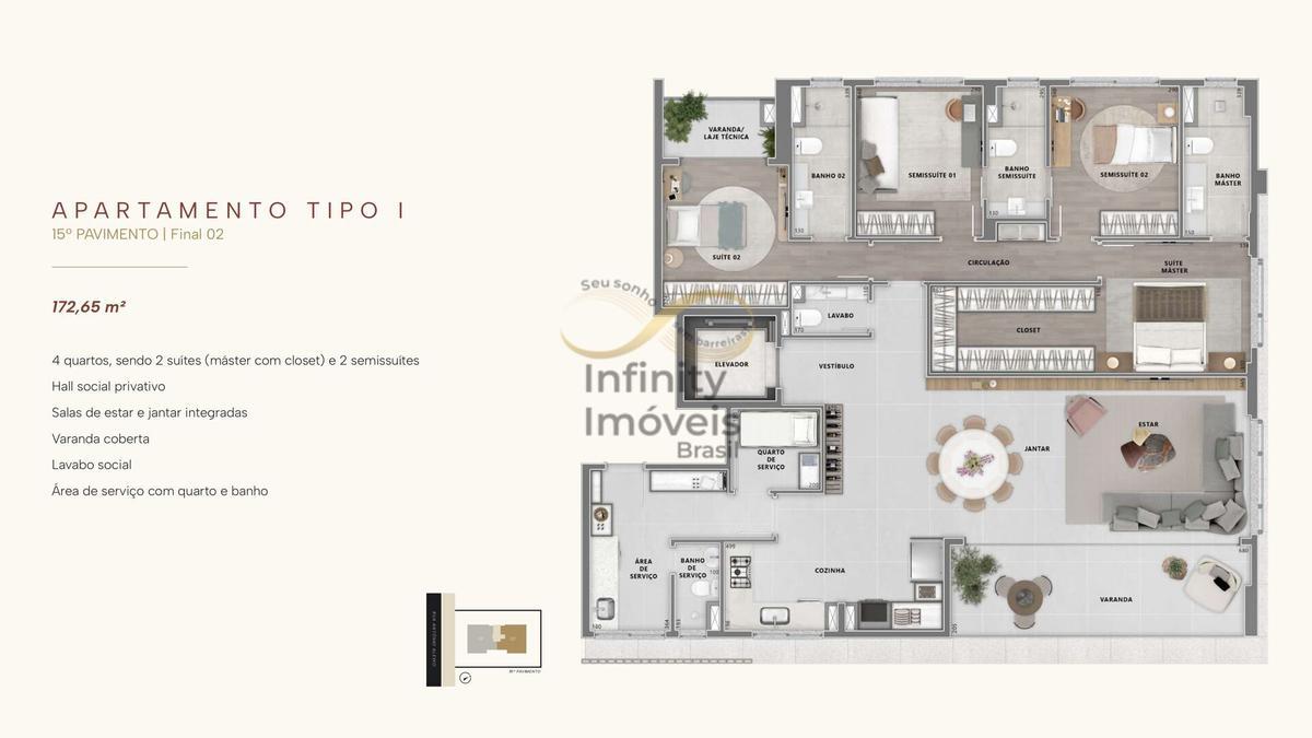 Apartamento, Lourdes, 4 Quartos