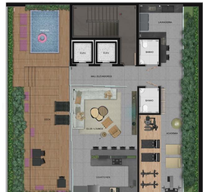 Apartamento, Lourdes, 1 Quarto, 1 Vaga, 1 Suíte