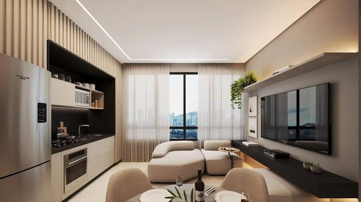 Apartamento, Centro, 1 Quarto, 0 Vaga