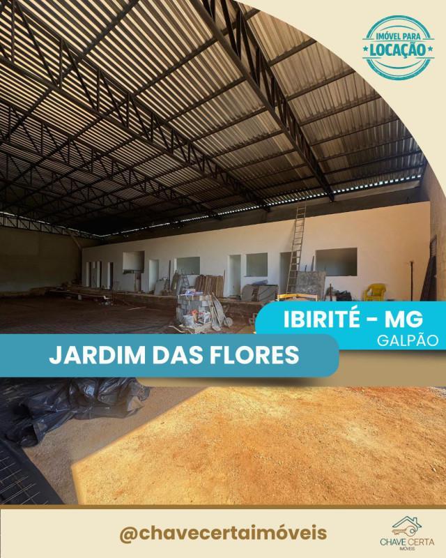 Galpão, Jardim das Flores, 0 Quarto, 0 Vaga