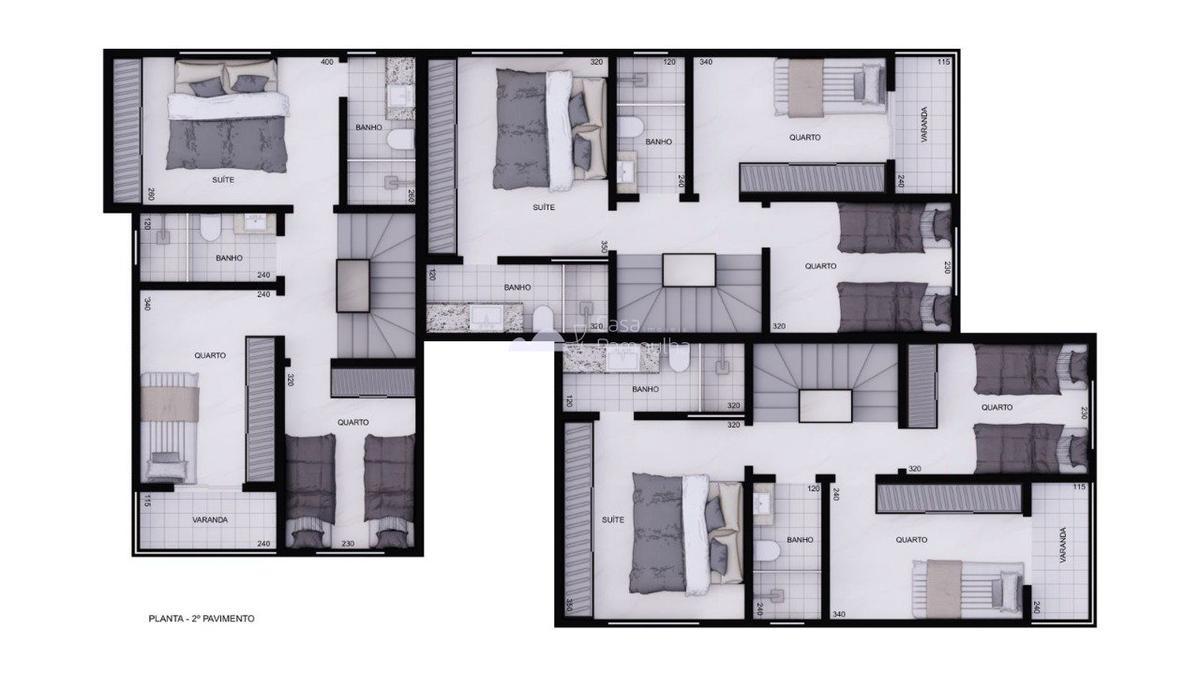Casa, Letícia, 3 Quartos, 1 Vaga, 1 Suíte