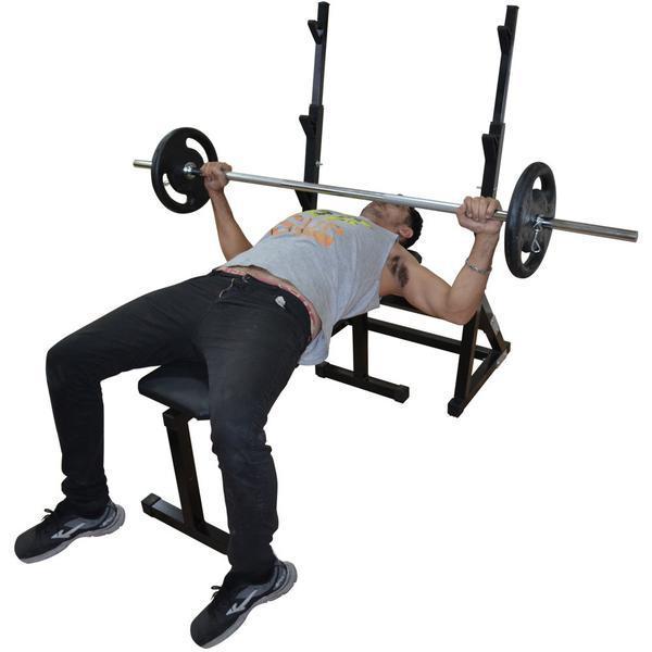 Suporte Cavalete Para Barra - Supino, Bíceps, Banco Livre e Mais...- Fitness Prado