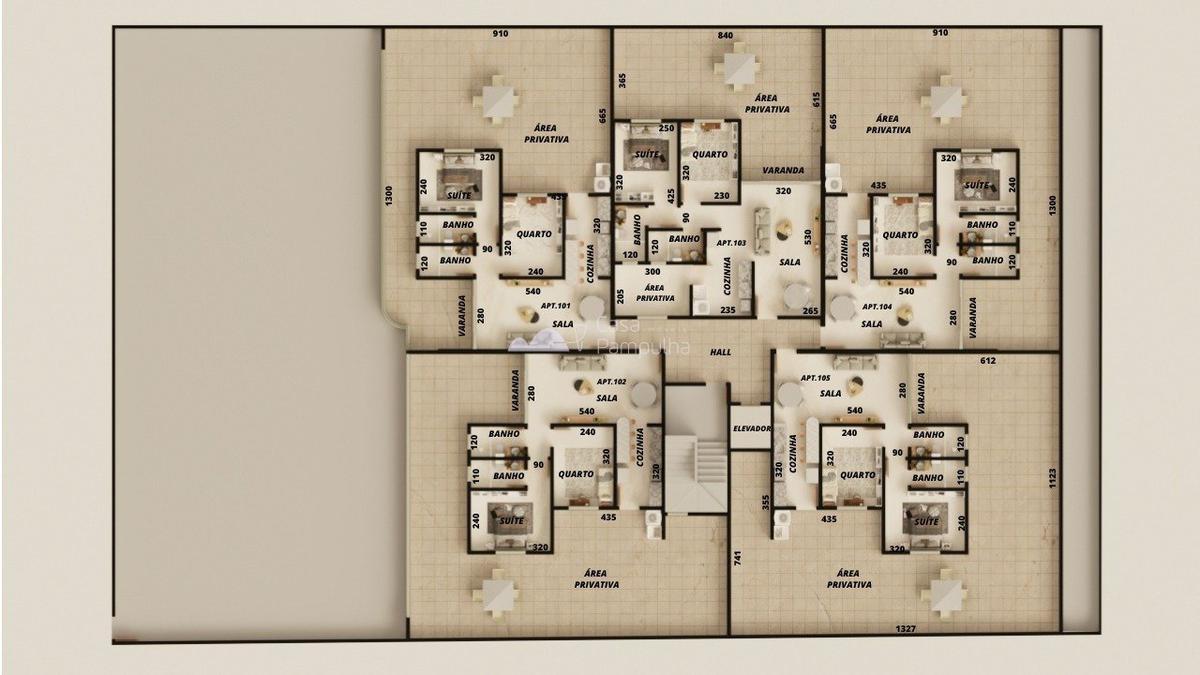 Apartamento, Santa Branca, 2 Quartos, 2 Vagas, 1 Suíte