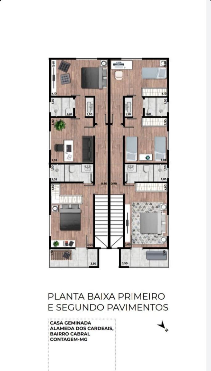 Casa, Cabral, 3 Quartos, 2 Vagas, 1 Suíte
