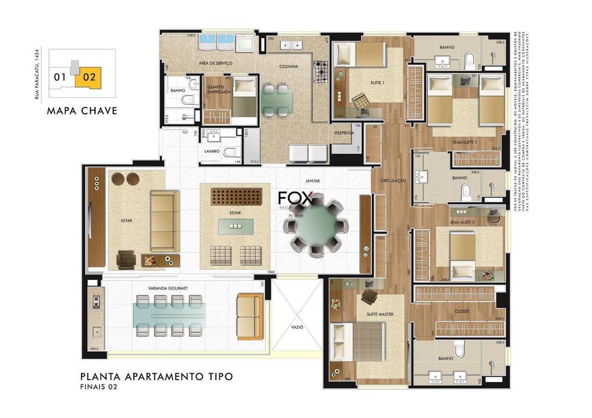 Apartamento, Santo Agostinho, 4 Quartos, 4 Vagas, 2 Suítes