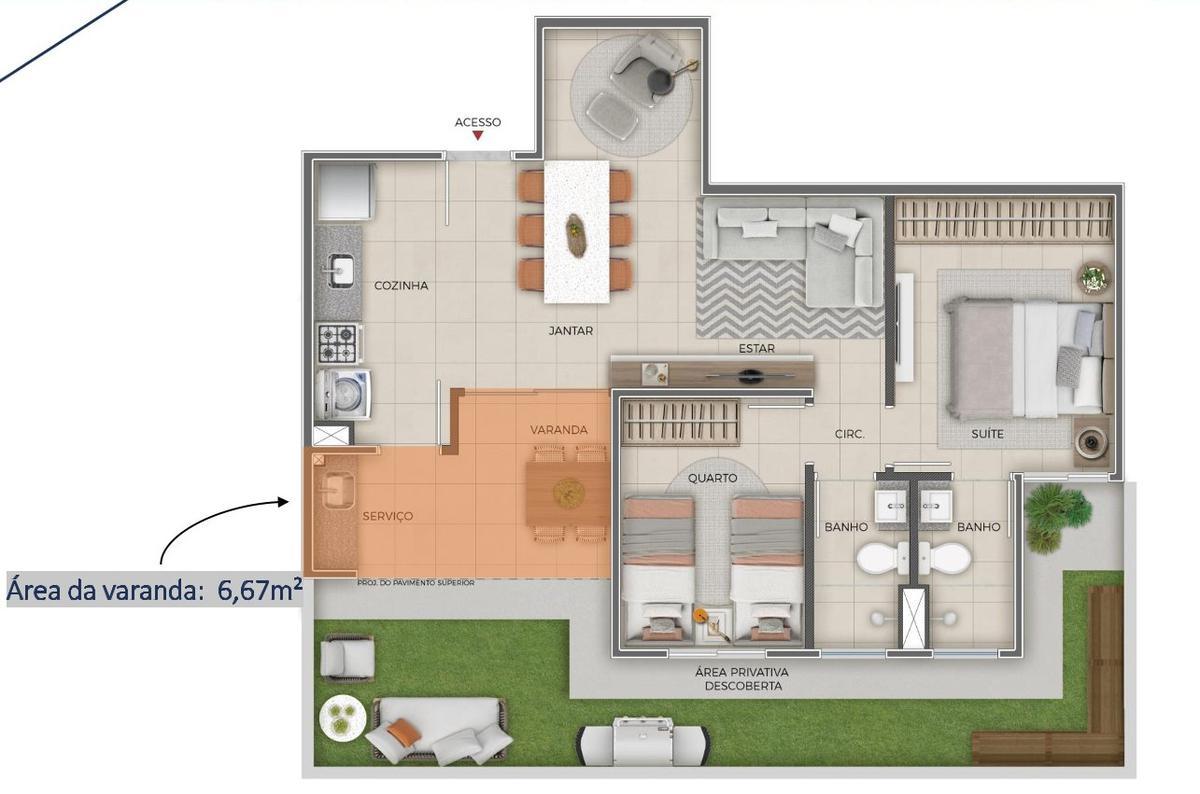 Apartamento, Ouro Preto, 3 Quartos, 2 Vagas, 1 Suíte