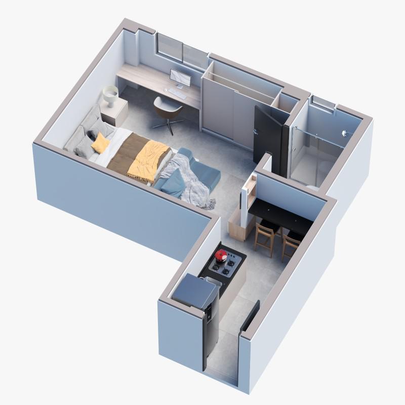 Apart Hotel, Concórdia, 1 Quarto, 1 Vaga