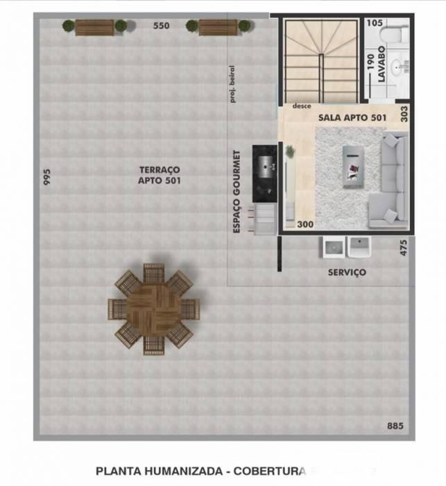 Cobertura, Liberdade, 3 Quartos, 3 Vagas, 2 Suítes