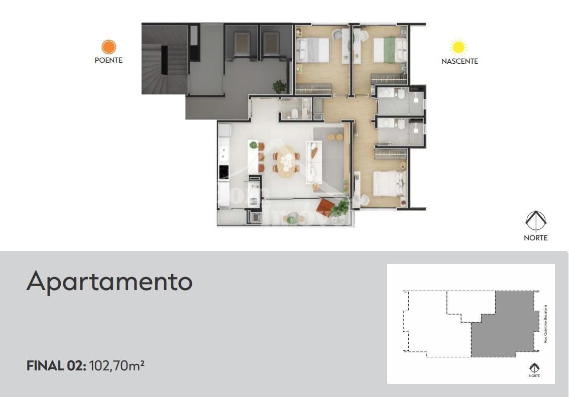 Apartamento, Centro, 2 Quartos, 2 Vagas, 1 Suíte
