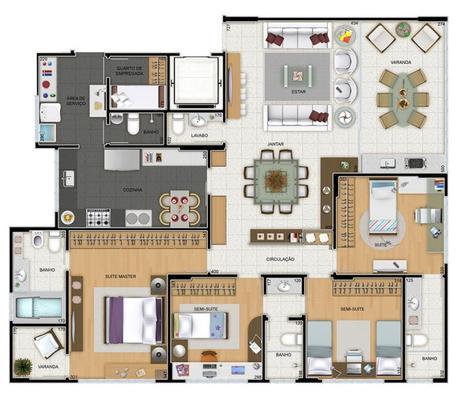 Apartamento, Sion, 4 Quartos, 3 Vagas, 2 Suítes