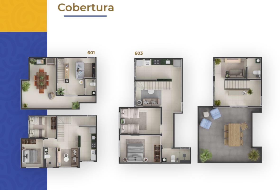 Cobertura, Teixeira Dias, 2 Quartos, 2 Vagas