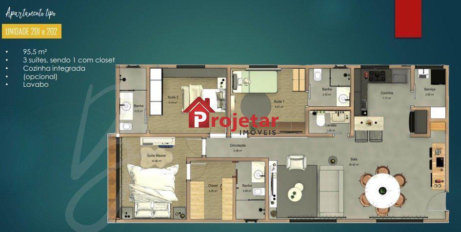 Apartamento, Prado, 3 Quartos, 2 Vagas, 3 Suítes