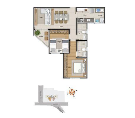 Apartamento, São Lucas, 2 Quartos, 3 Vagas, 1 Suíte