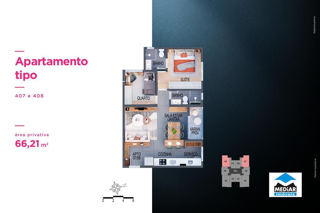 Apartamento, Santa Efigênia, 1 Quarto, 0 Vaga, 1 Suíte