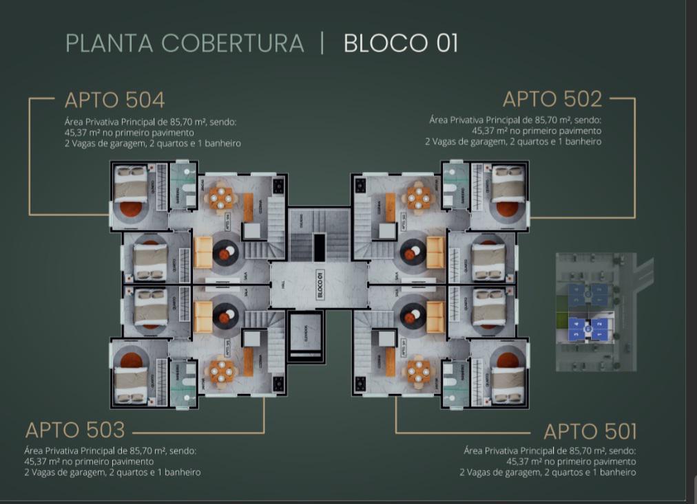 Apartamento, Guarani, 2 Quartos, 1 Vaga