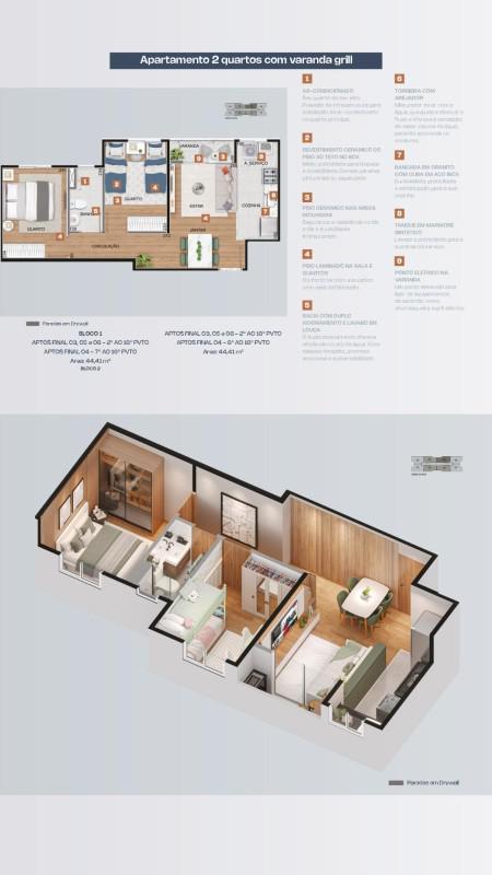 Apartamento, Glória, 2 Quartos, 1 Vaga, 1 Suíte